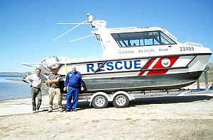 Rescue boat for Eucumbene
